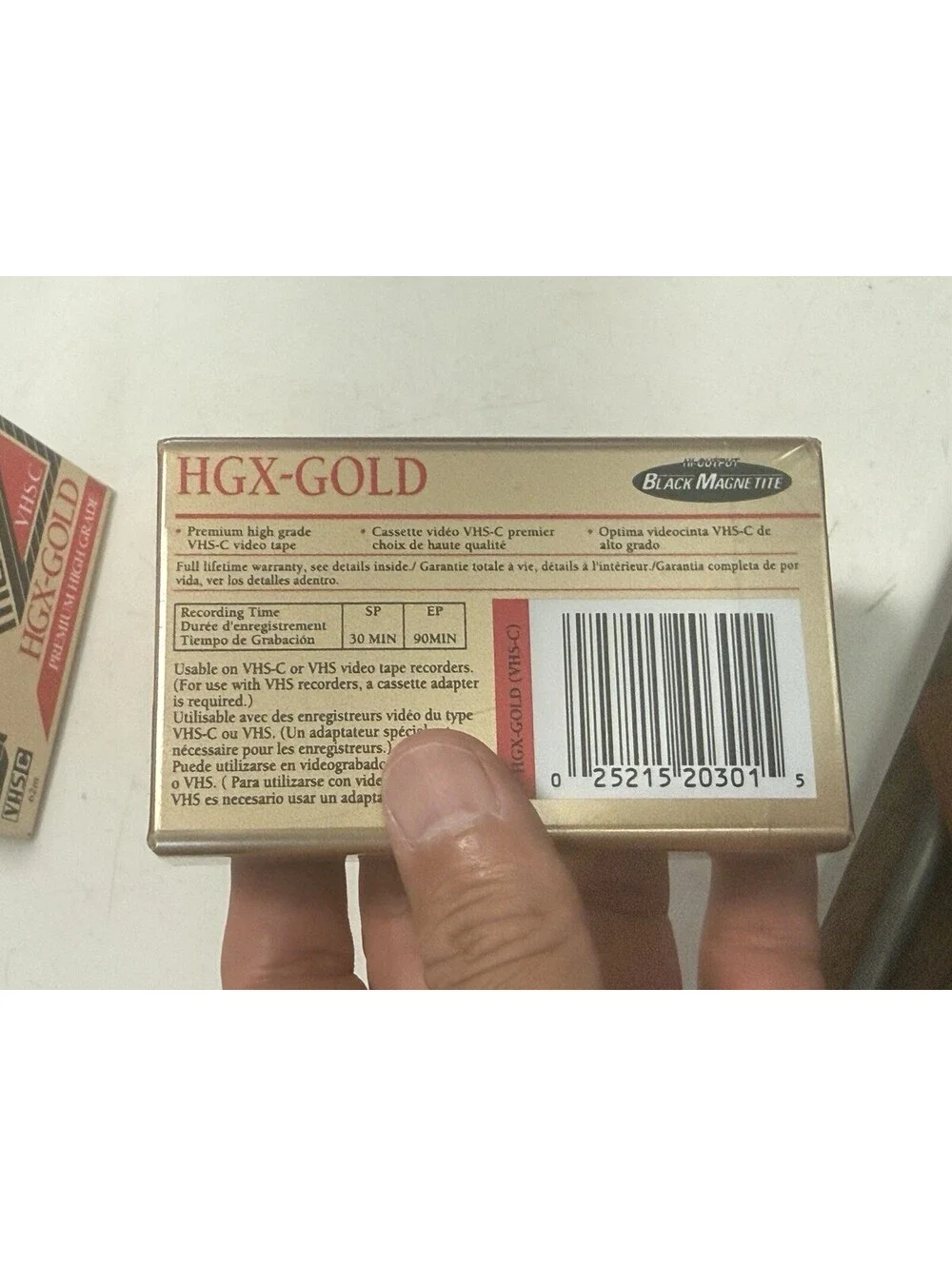 Maxell VHS C HGX-Gold Premium High Grade TC-30 Camcorder Videocassette Lot Of 2